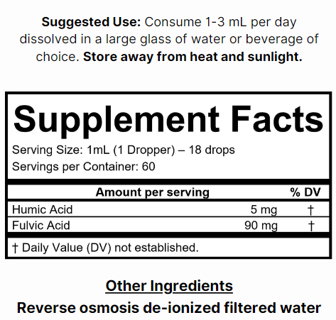 Humic & Fulvic Minerals (2oz)